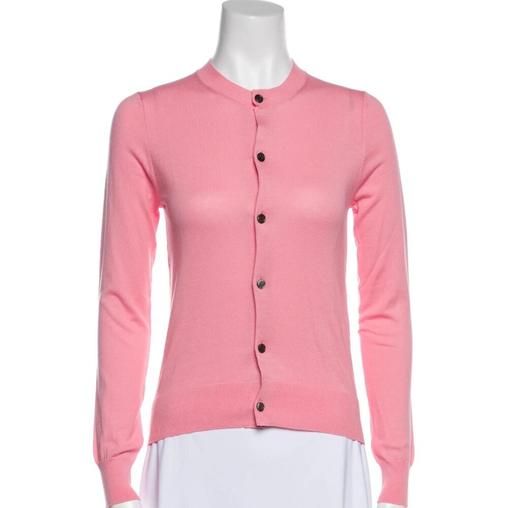 Comme des Garcons Women's Pink Sweater Cardigan XS